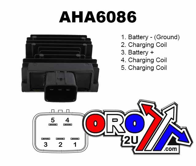 REGULATOR Honda TRX700XX ATV, AHA6086, 31600-HP6-A01 thumbnail 2