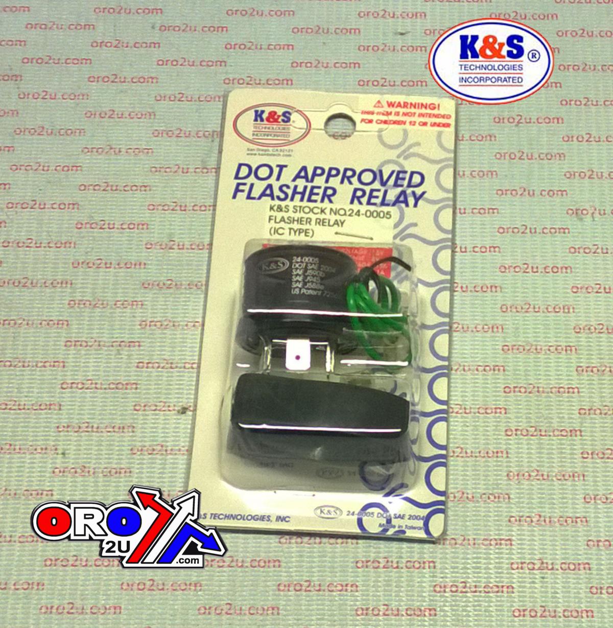 Flasher Relay IC Type, 3 Pole, K&S 24-0005 LED & STD BULBS thumbnail 2