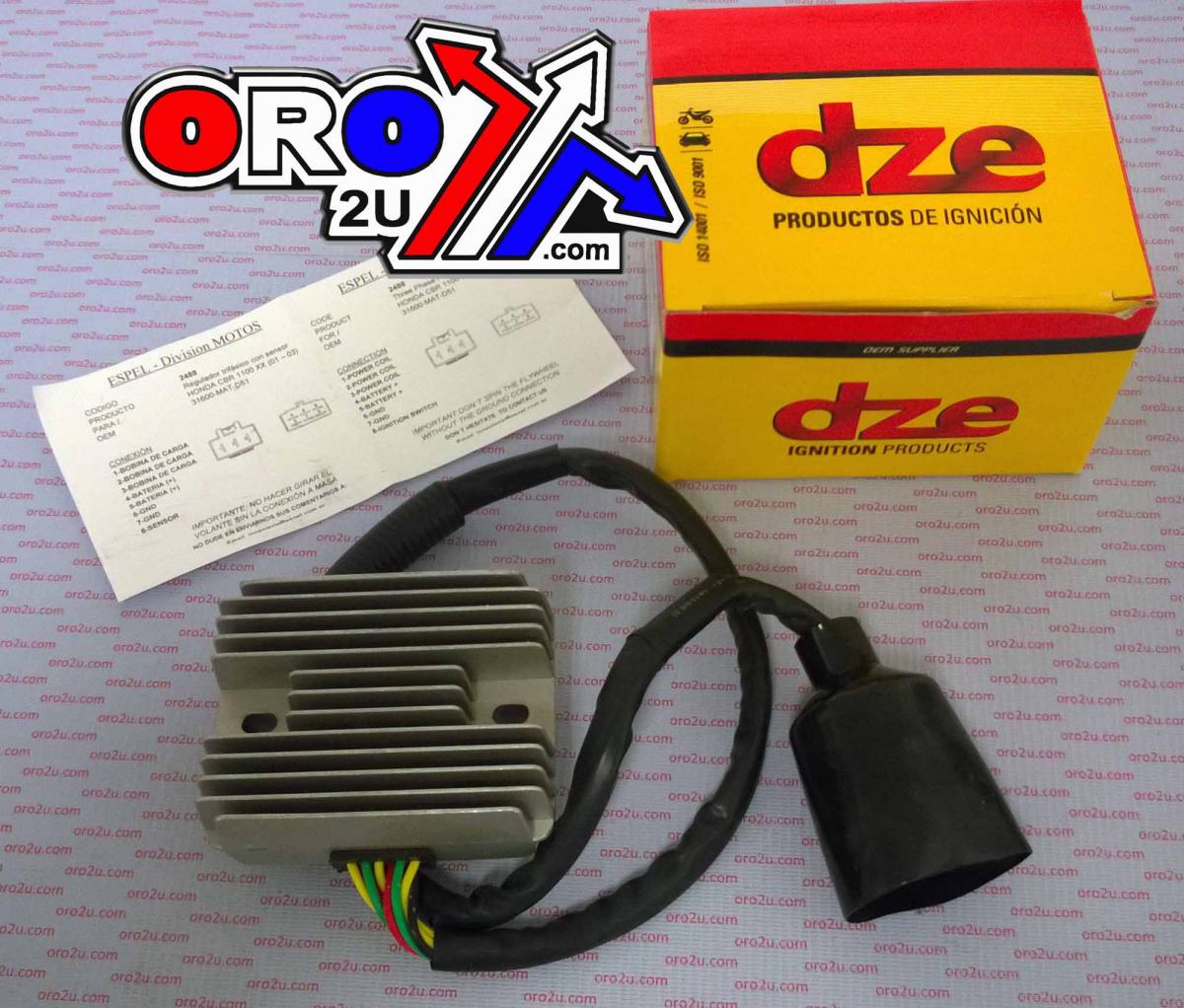 REGULATOR 12v CBR1100XX HONDA 31600-MAT-D50, ARROWHEAD AHA6099 31600-MAT-D51 thumbnail 2