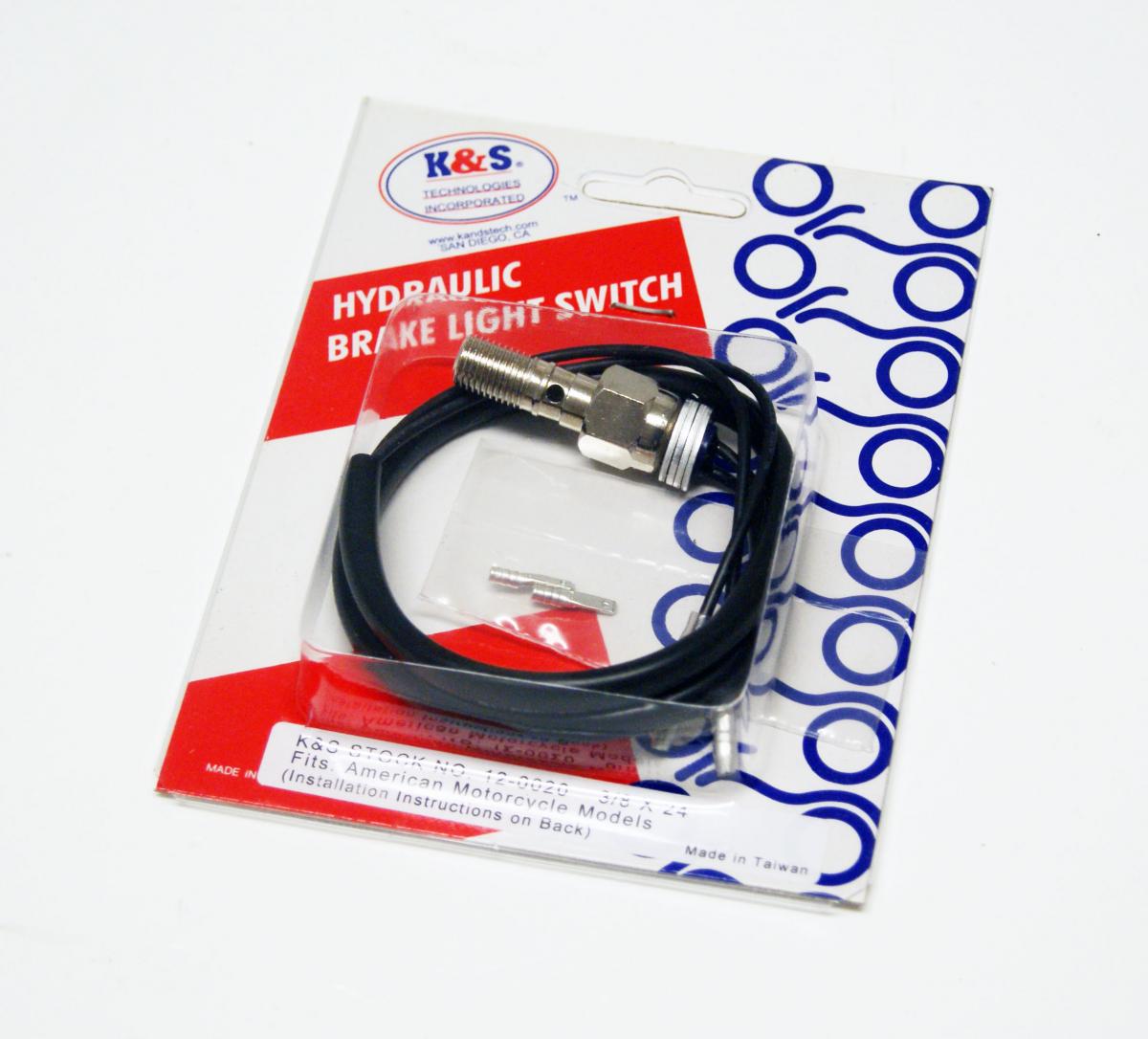 SWITCH BRAKE HYD. 3/8 x 24, HYDRAULIC American MC, K&S12-0020 thumbnail 7