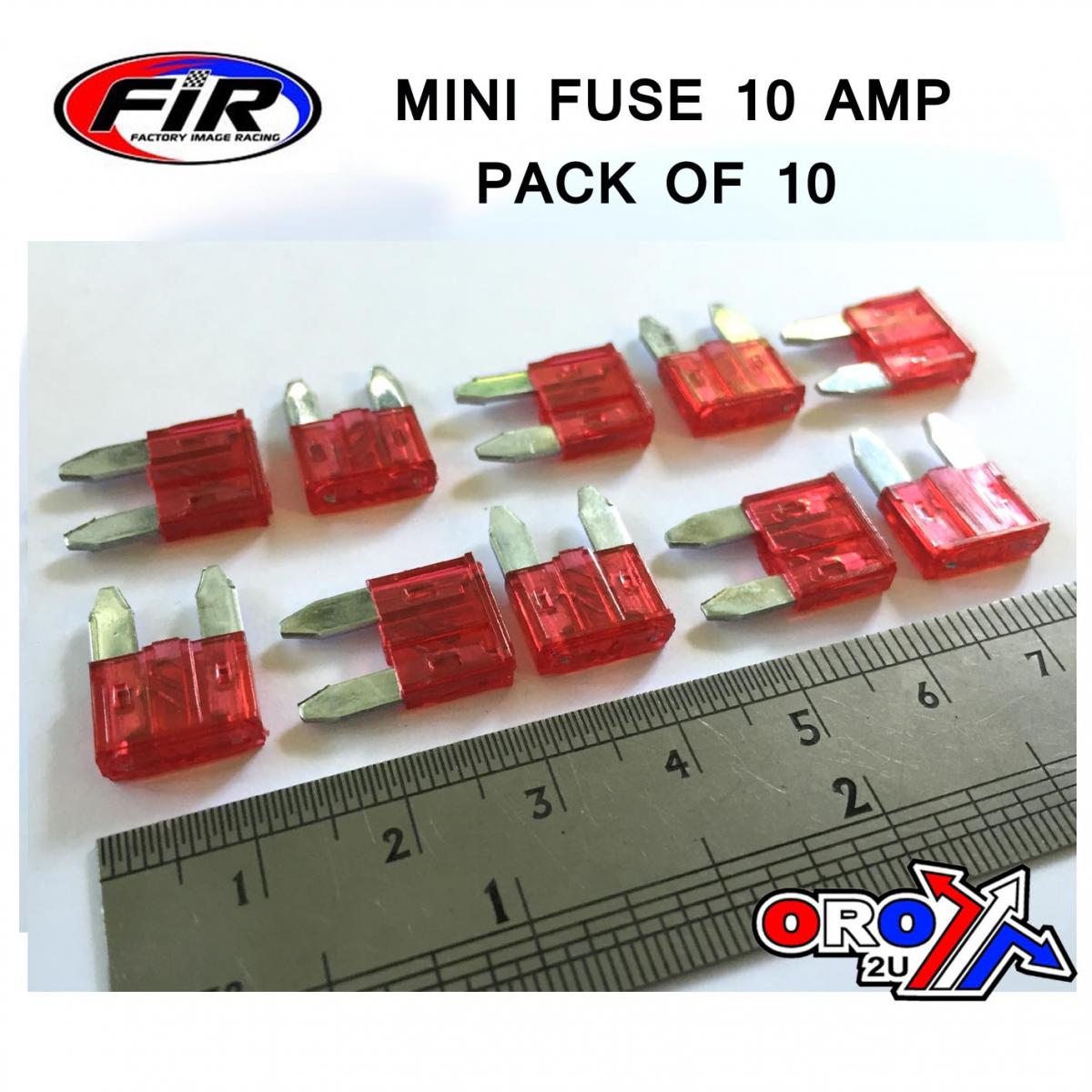 10 AMP. MINI FUSE PACK OF 10 thumbnail 3