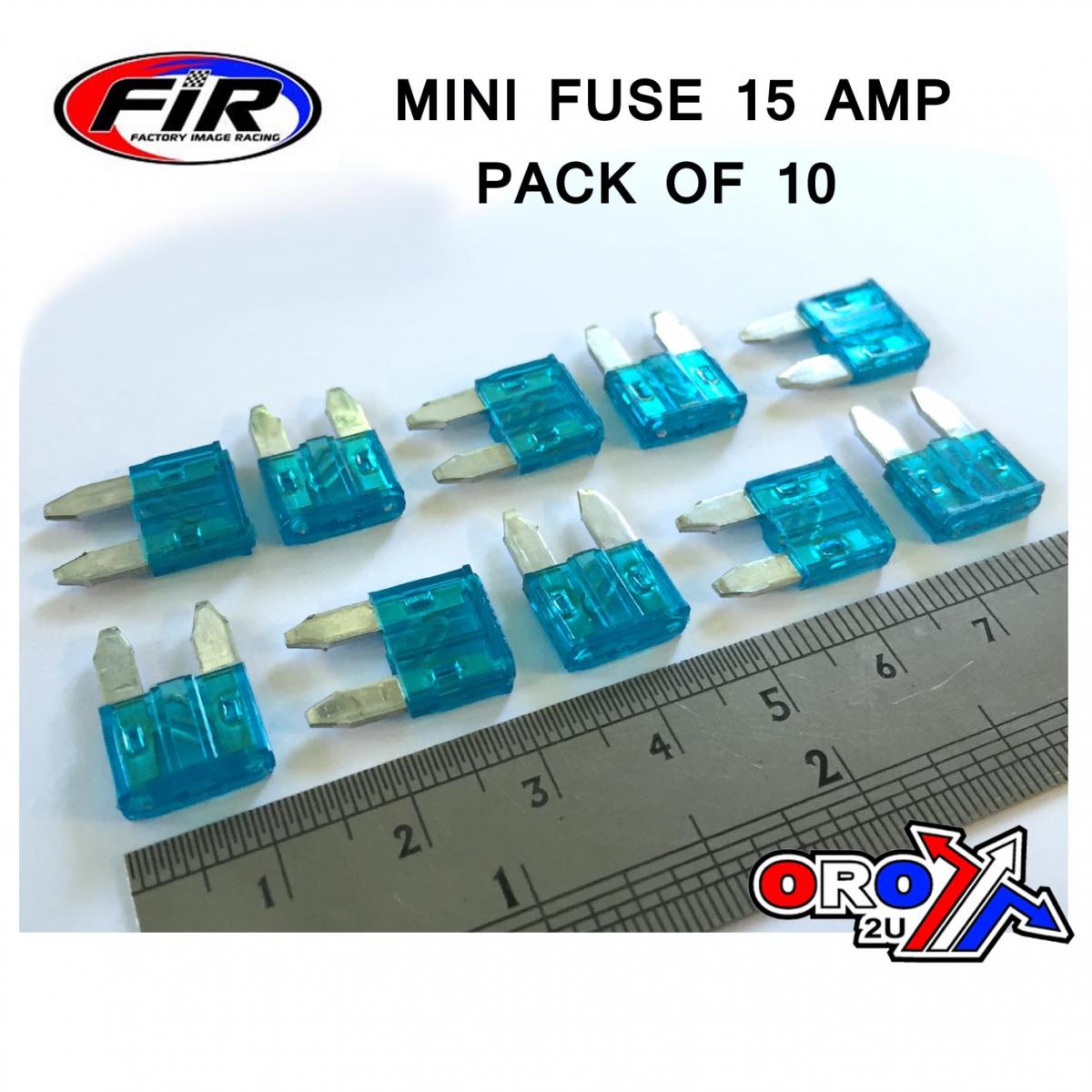 15 AMP. MINI FUSE PACK OF 10 thumbnail 3