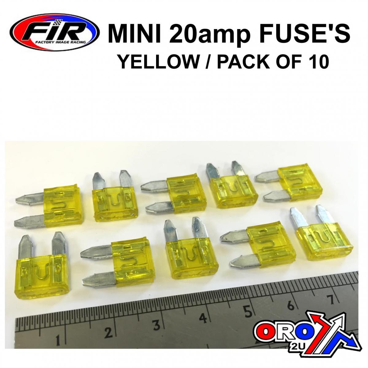20 AMP. MINI FUSE PACK OF 10 thumbnail 3