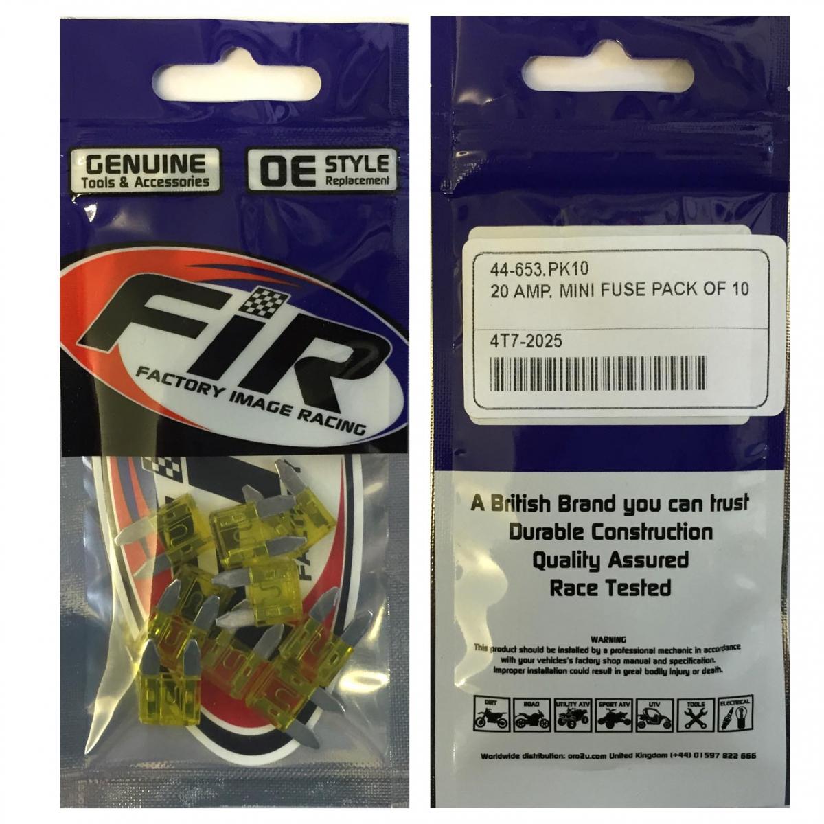 20 AMP. MINI FUSE PACK OF 10 thumbnail 4