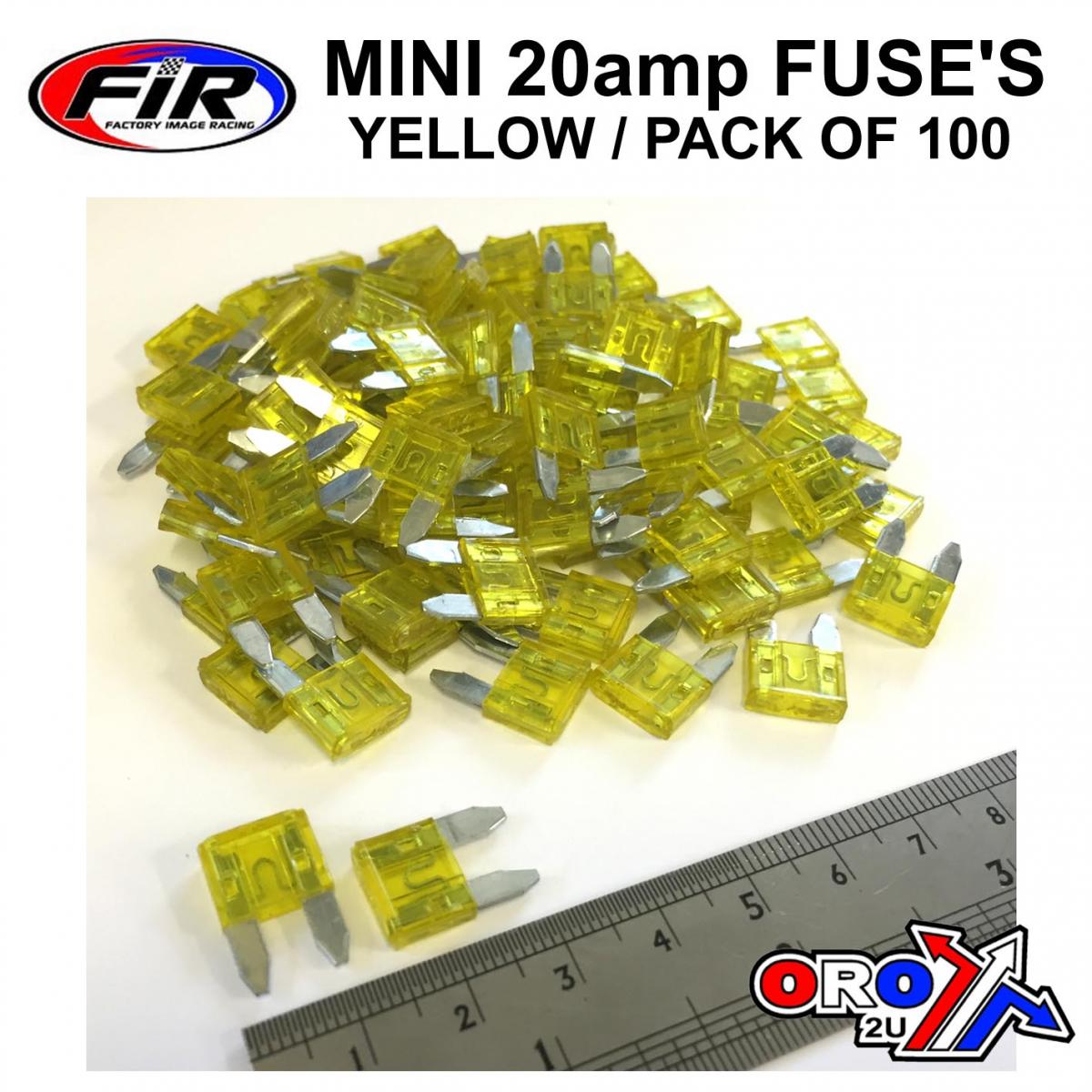 20 AMP. MINI FUSE PACK OF 100 thumbnail 2