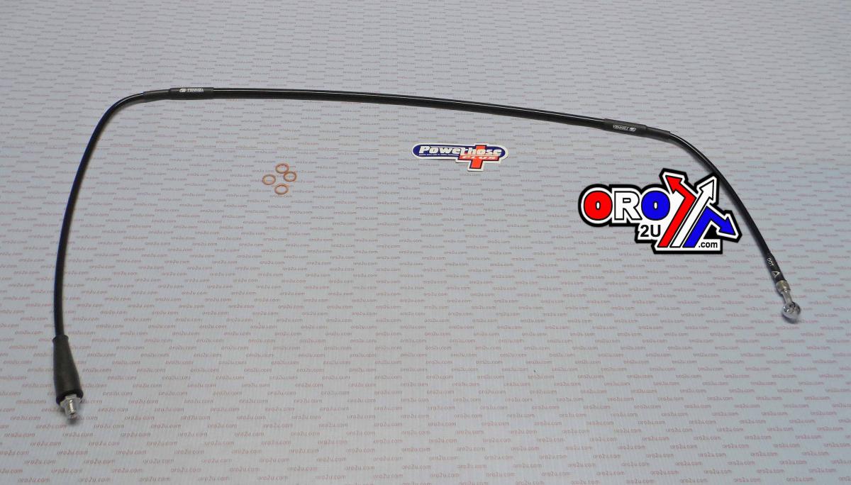 HOSE FRONT BRAKE SILVER / BLK, VENHILL S01-1-023/P, SUZUKI RM125 1985-1989, RM250 1985-1988 thumbnail 2