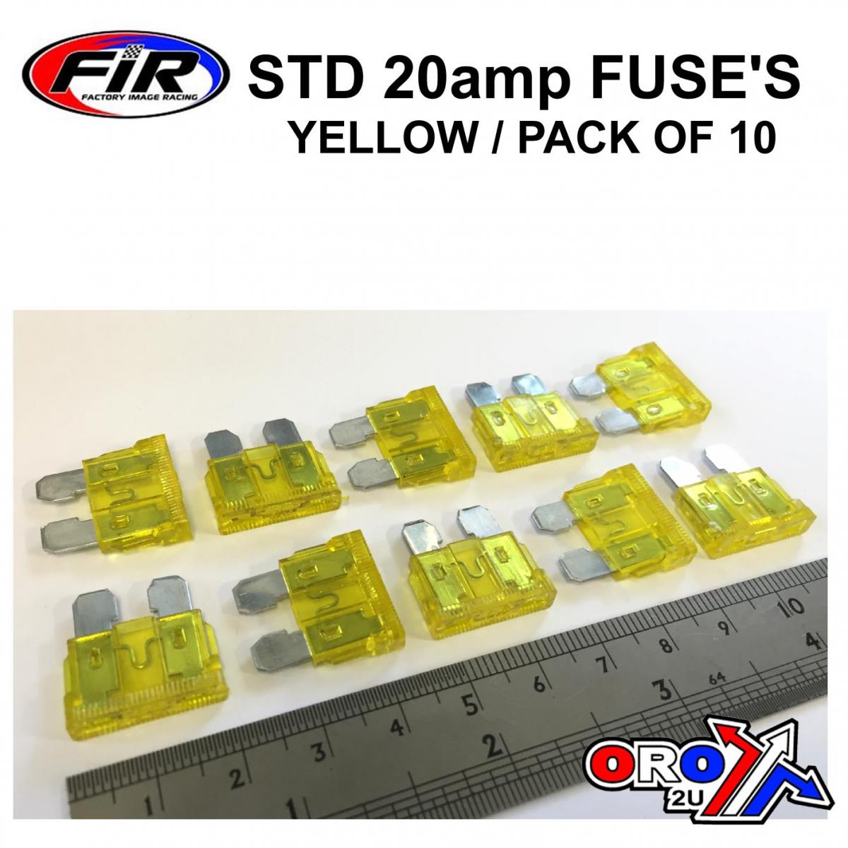 20 AMP. BLADE FUSE STD. PK10 thumbnail 2