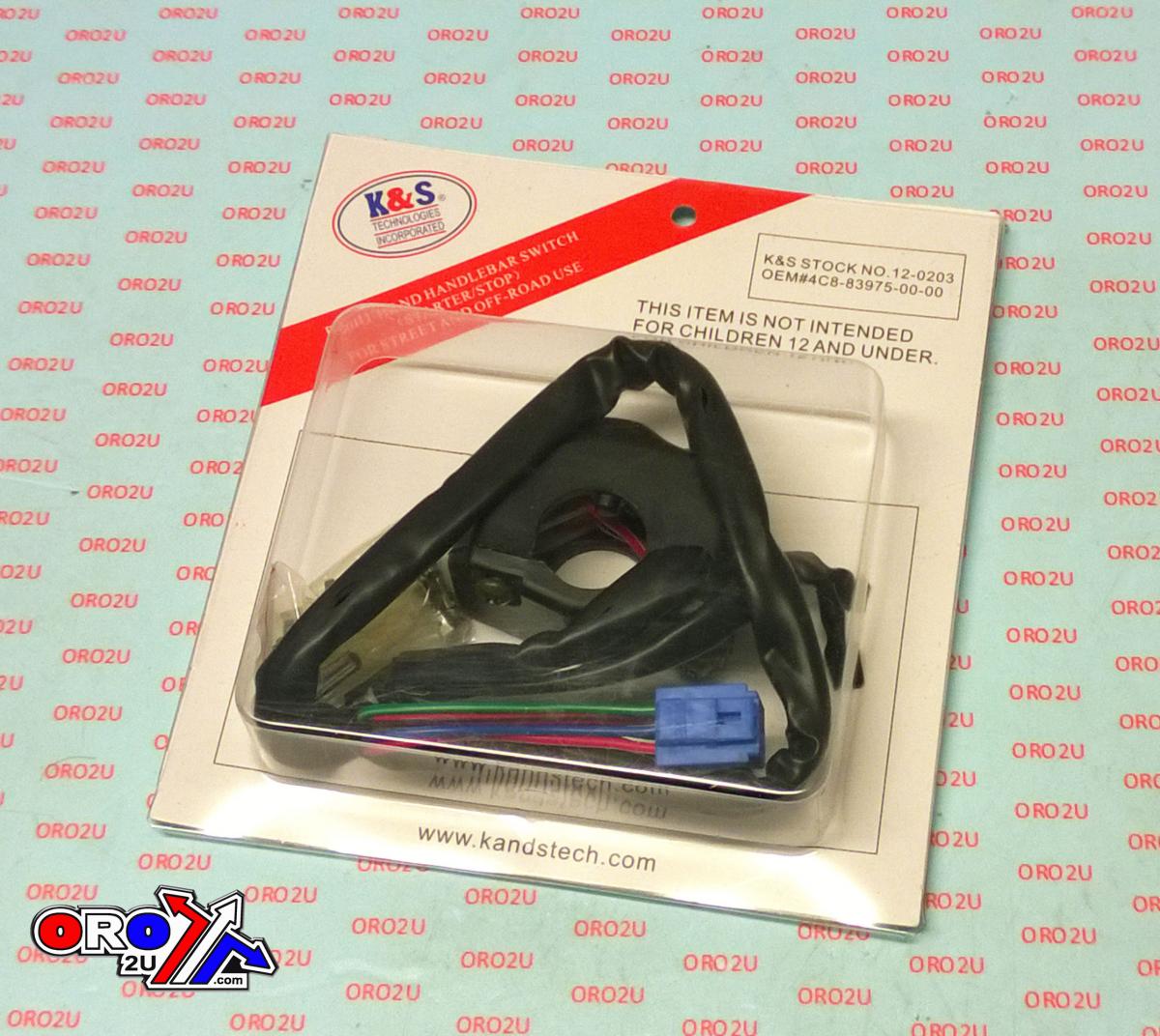 SWITCH STARTER / KILL RH YAM, SWITCH 4C8-83975-00-00 YZFR1, KS12-0203 thumbnail 5