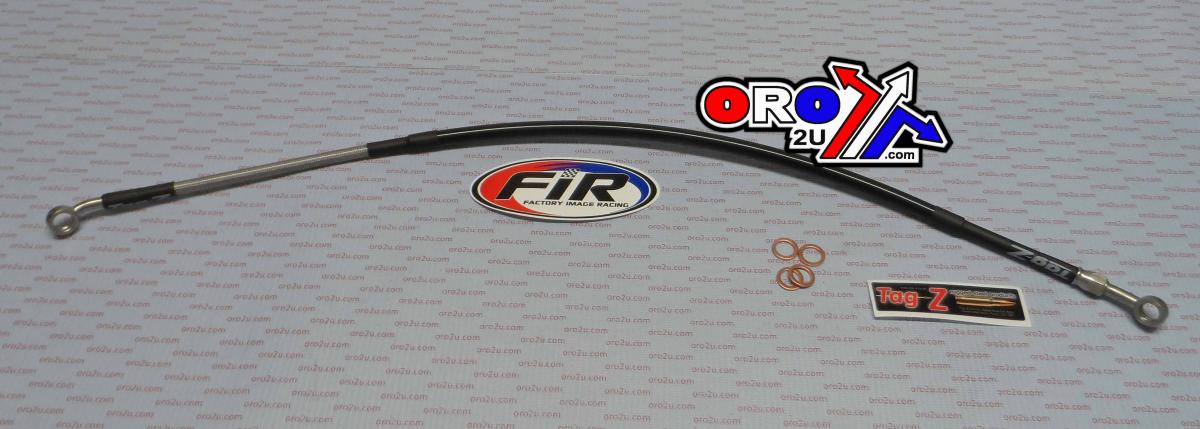 HOSE REAR BRAKE SILVER / BLK SUZUKI RM125 RM250 96-03 S01-2-026/P thumbnail 2