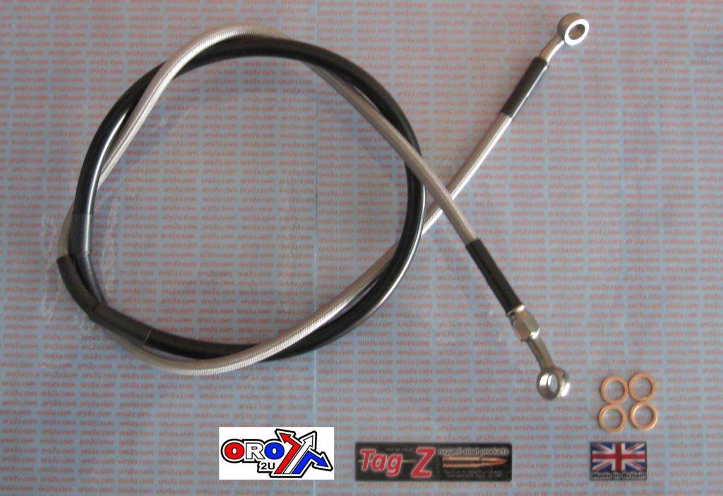 HOSE FRONT BRAKE SILVER / BLK YAMAHA YZ125/250 YZF250/450 Y01-1-043/P thumbnail 2