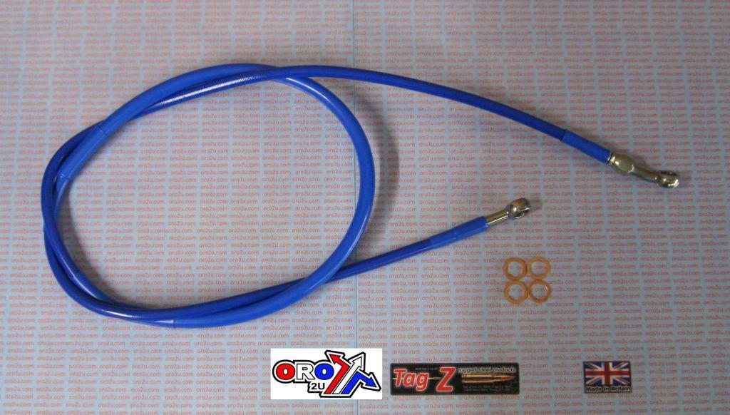 HOSE FRONT BRAKE BLUE / BLK YZ125 YZ250 YZF250 450 05-07 thumbnail 2