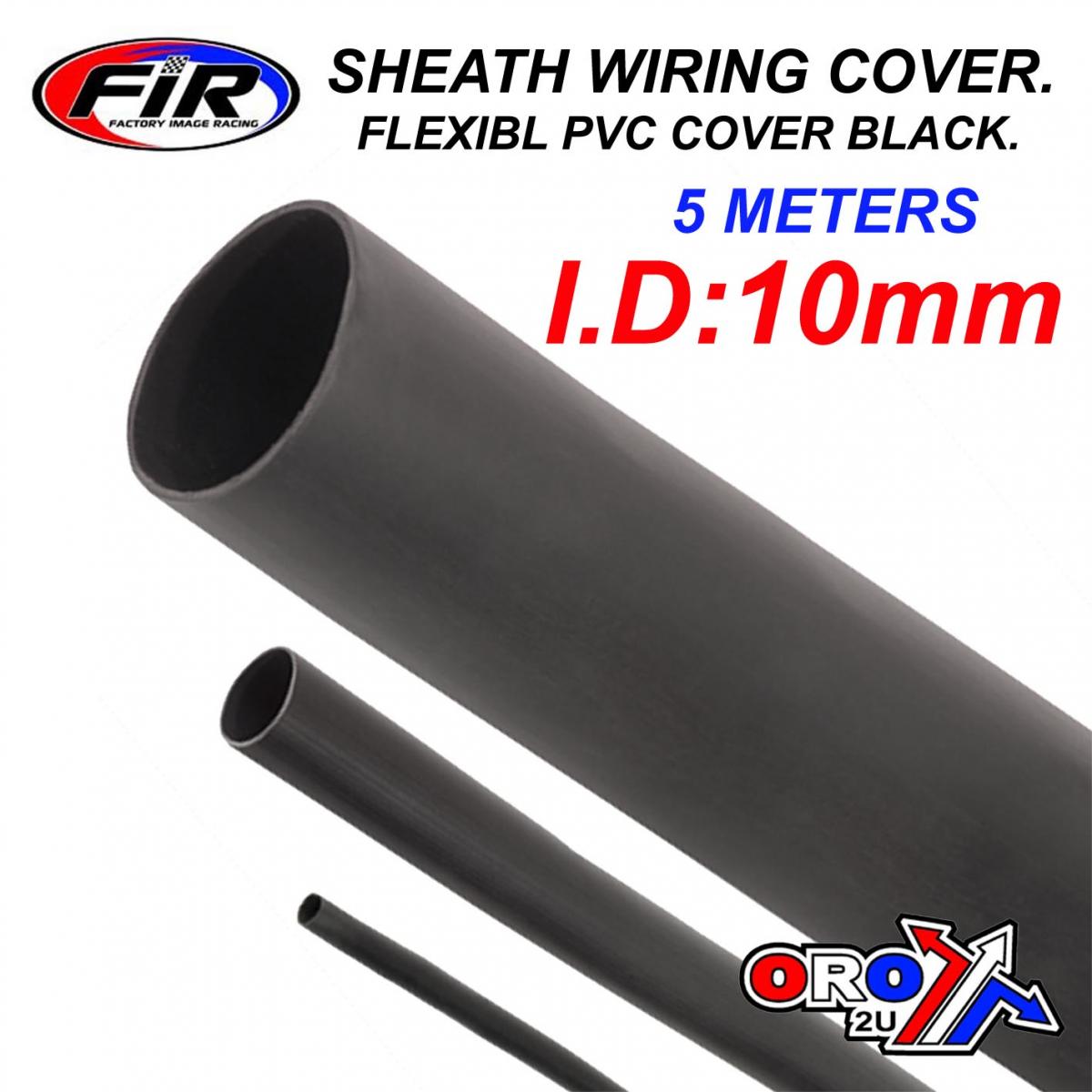 SHEATH PVC COVER 5MTR I.D10mm, FLEXIBL PVC WIRING COVER BLACK thumbnail 2