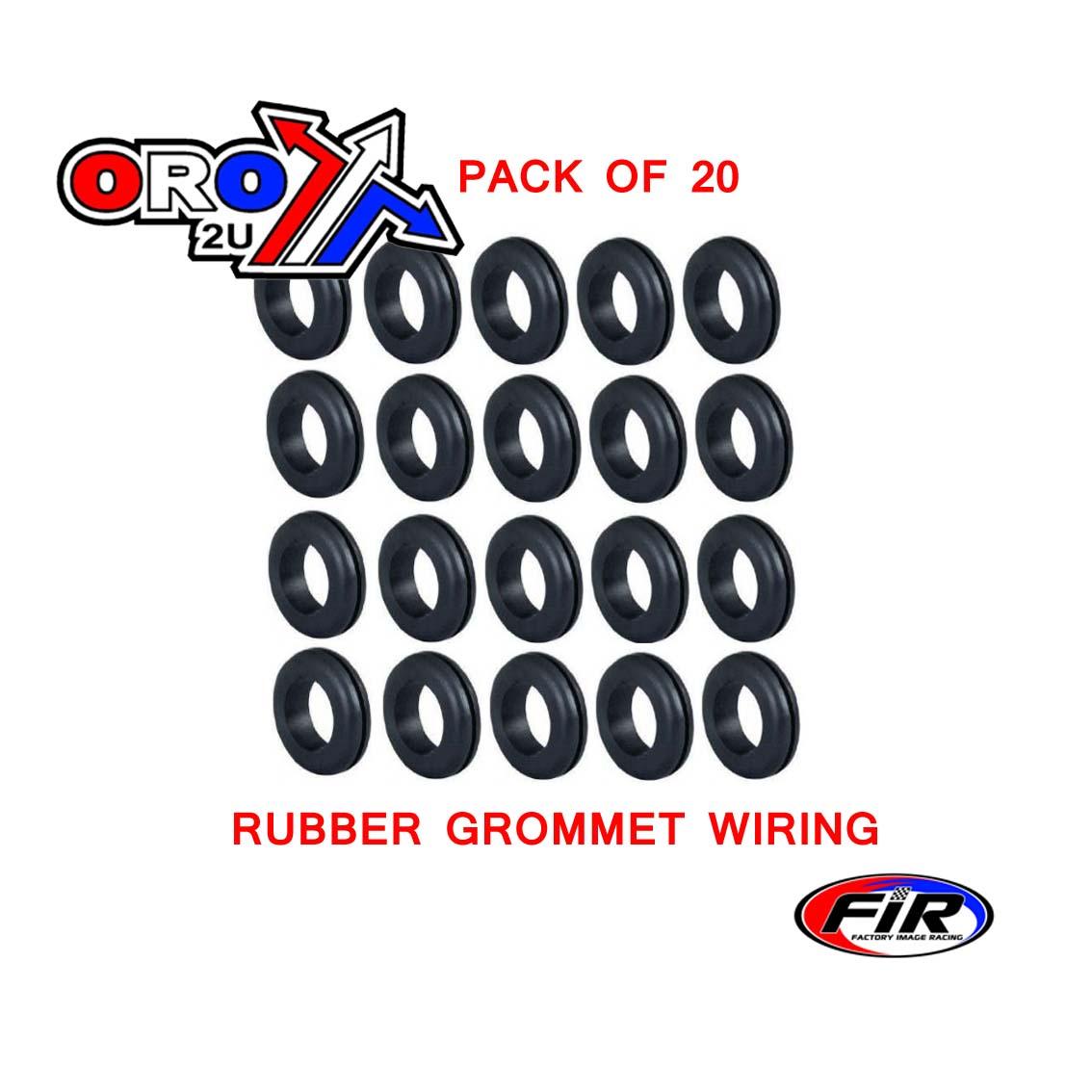 16MM RUBBER GROMMET WIRING, PACK OF 20 image 1