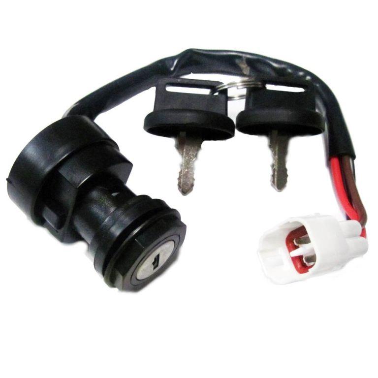 IGNITION SWITCH KEY 93-08 YAMAHA ATV 4-PIN 2 KEYS 4GB-82510-00-00 thumbnail 2