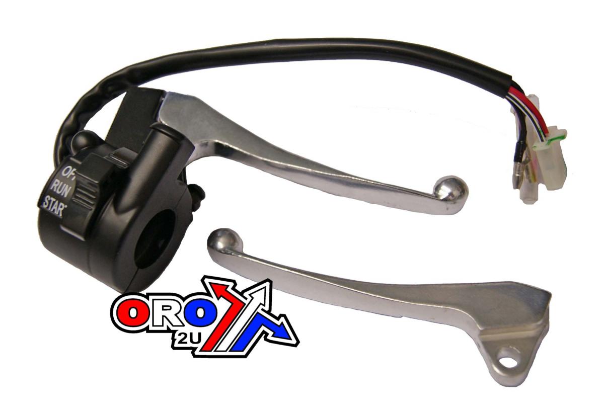 THROTTLE CASE LEVERS & SWITCH YAMAHA PW50 3PT-82920-00-00 RIGHT thumbnail 2