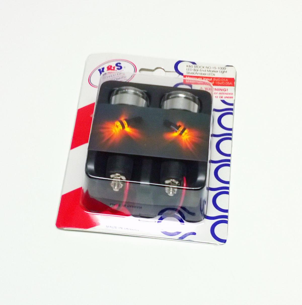 BAR END LED LIGHT SILVER KS15-1000 thumbnail 3