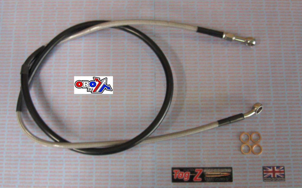 HOSE FRONT BRAKE SILVER / BLACK, KTM EXC 125/200/250/400 00-18, 00-18 thumbnail 2