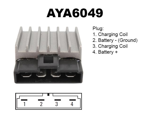 VOLTAGE REGULATOR DT50, AYA6049, 1D4-H3598-00-00, 34348110, 02602100 thumbnail 2