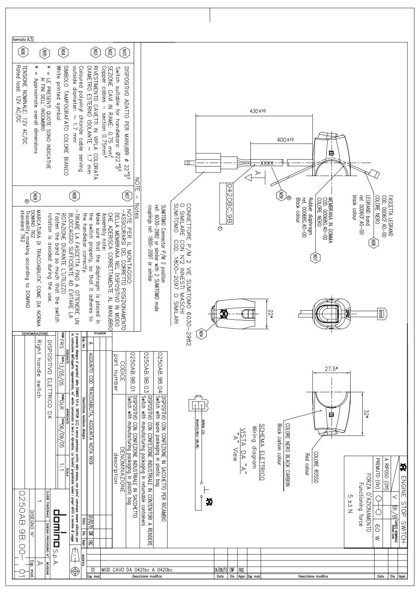 LIGHT SWITCH UNIVERSAL, DOMINO 0250AB.9B.04-01, FM0250AB.9B.04-01 thumbnail 2