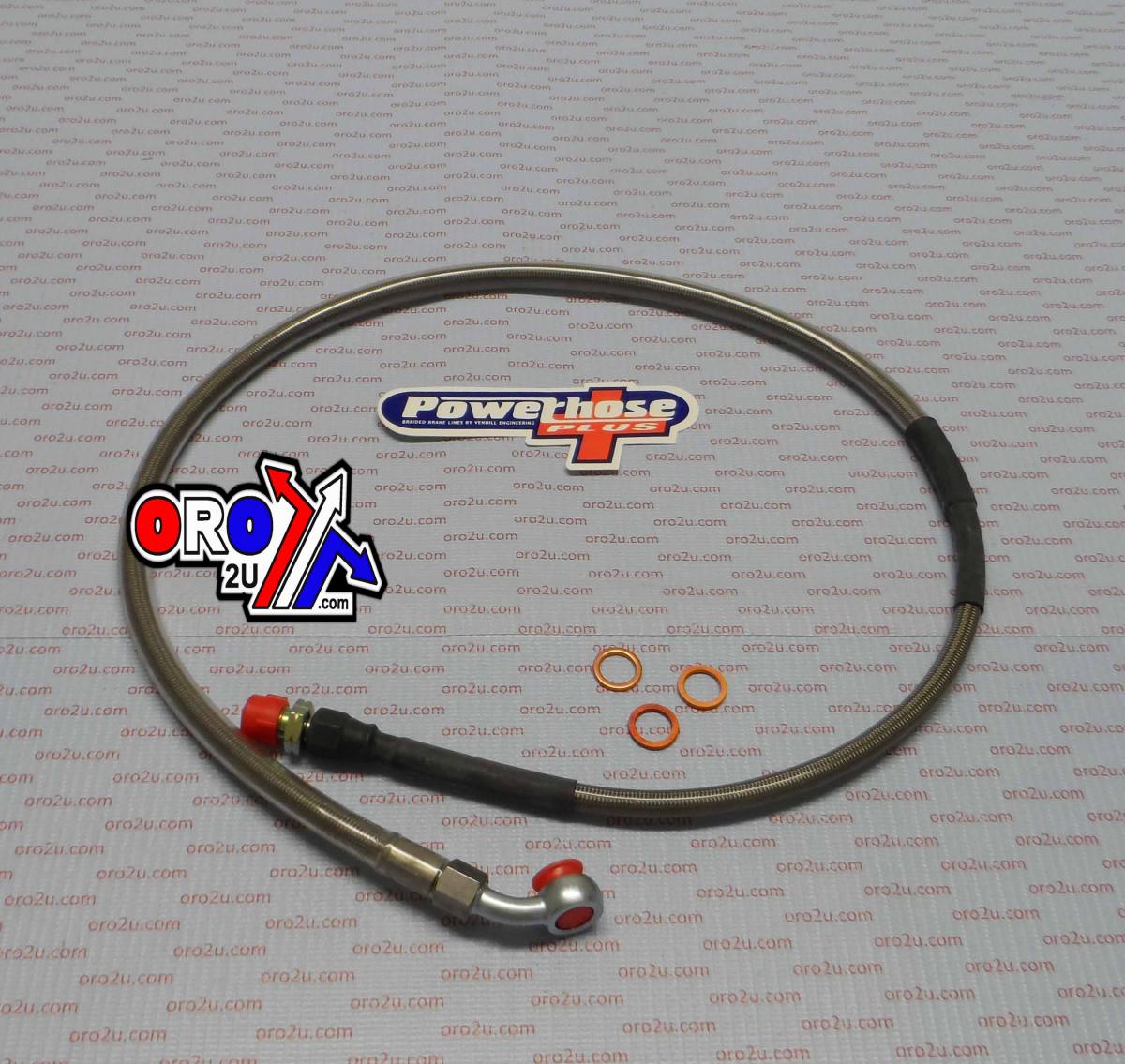 HOSE REAR BRAKE SILVER / BLK, VENHILL H05-2-002/P, 95-98 HUSABERG MX thumbnail 2
