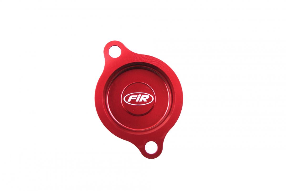 OIL FILTER COVER RED ALLOY CRF, CRF250R 2010-2017, OFC-101