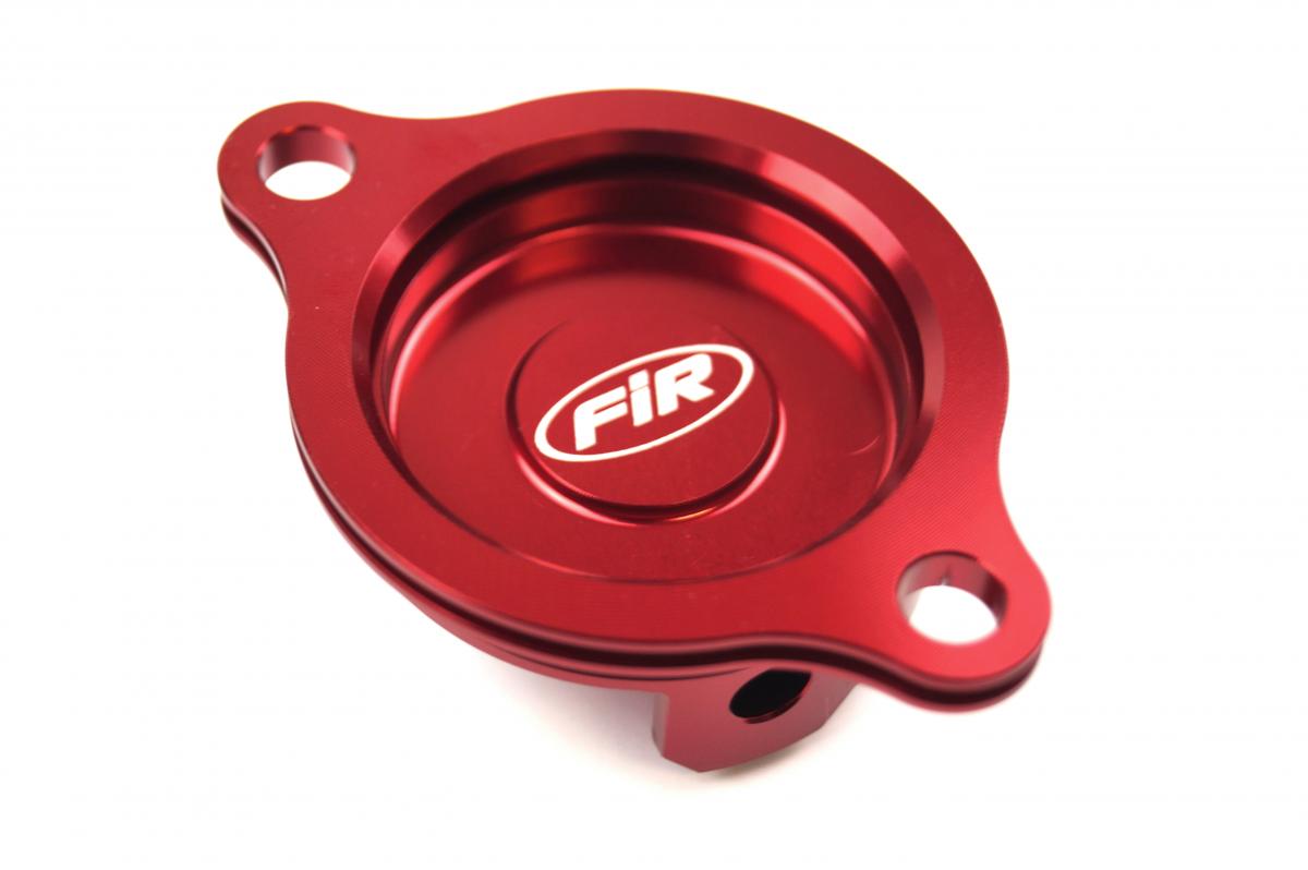 OIL FILTER COVER RED ALLOY CRF, CRF250R 2010-2017, OFC-101 thumbnail 2