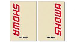 FORK DECAL SHOWA CLR/RED, BLACKBIRD DECAL SET 5045S