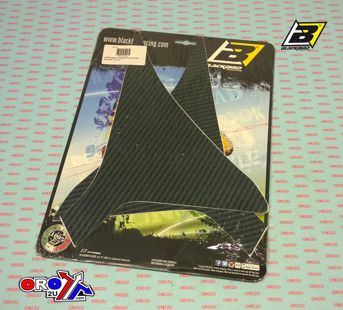 AIR BOX DECAL 11-12 SX/SXF KTM, CARBON LOOK BLACKBIRD 5516 thumbnail 2