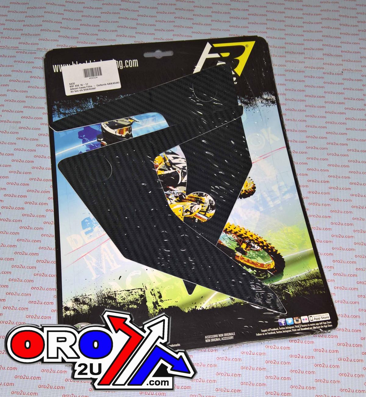 16-17 KX450F AIRBOX DECAL CF, BLACKBIRD 5432 thumbnail 2