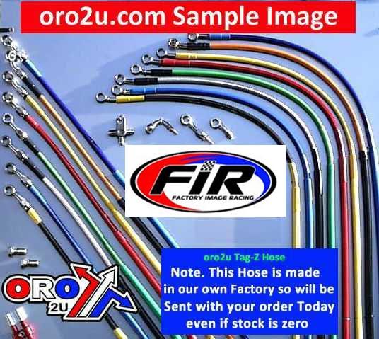 HOSE FRONT SILVER / BLACK, KLX450R2008 > 2012, OEM PART NUMBER 43095-0314 thumbnail 2