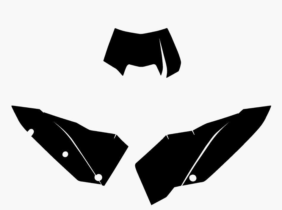 08-11 KTM EXC BLACK PRE CUT BACKGROUNDS, BLACKBIRD 3515/20 image 1