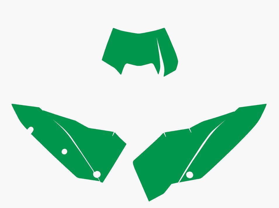 08-11 KTM EXC GREEN PRE CUT BACKGROUNDS, BLACKBIRD 3515/30 image 1