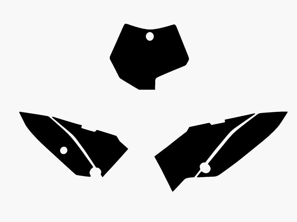 KTM SX 65 09-15 BLACK BACKGROUNDS, BLACKBIRD 3516/20 image 1