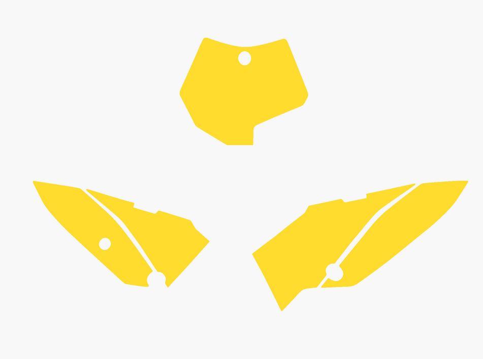 KTM SX 65 09-15 YELLOW BACKGROUNDS, BLACKBIRD 3516/40 image 1