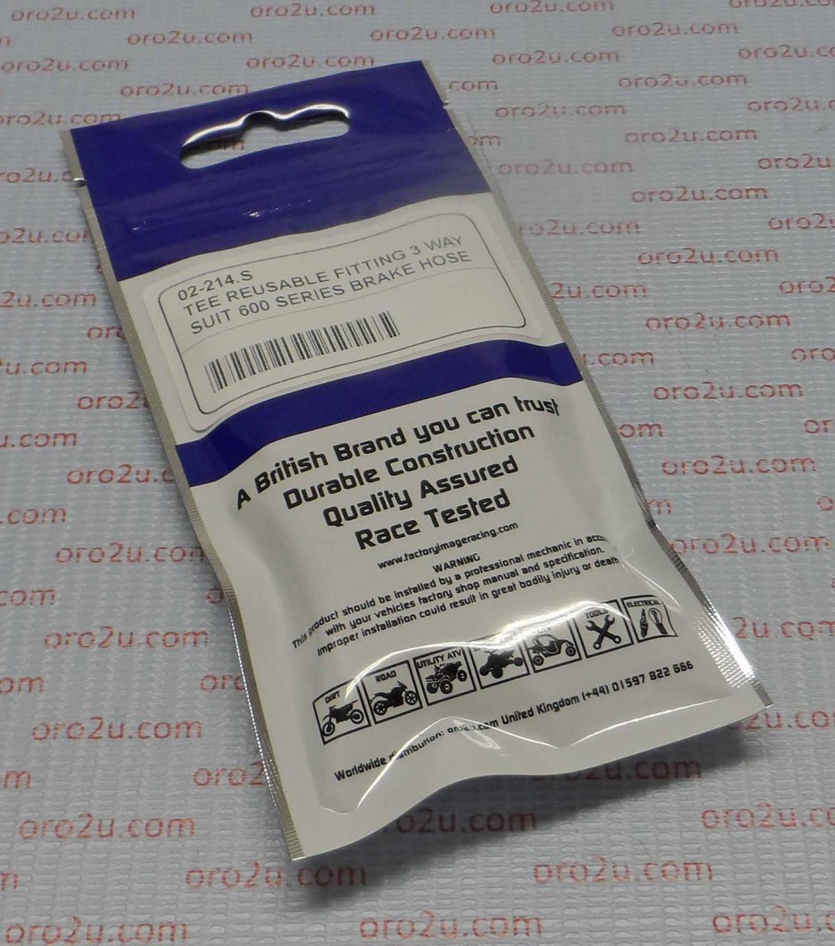 TEE REUSABLE FITTING 3 WAY, SUIT 600 SERIES BRAKE HOSE, OEM GOODRIDGE 5136-03C thumbnail 4
