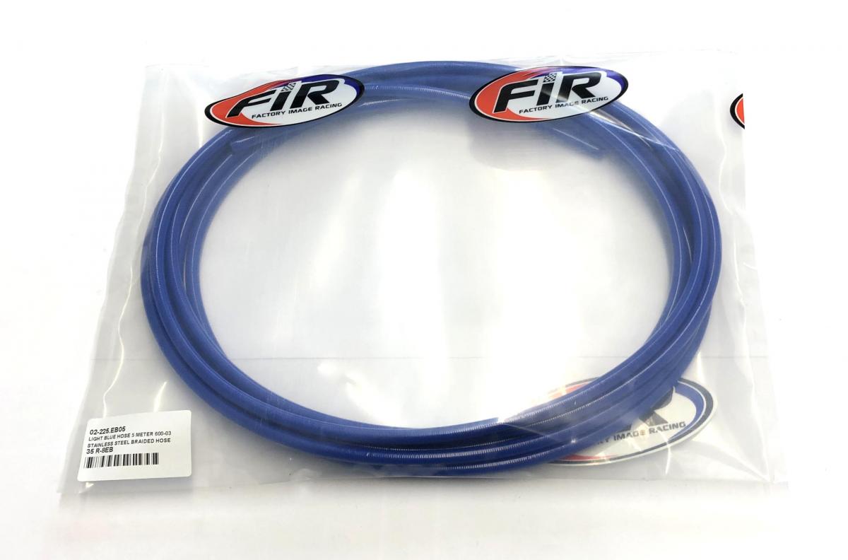 LIGHT BLUE HOSE 5 METER 600-03, STAINLESS STEEL BRAIDED HOSE, 600-03EB / PTFE / PVC COVERED, BUILDALINE thumbnail 2