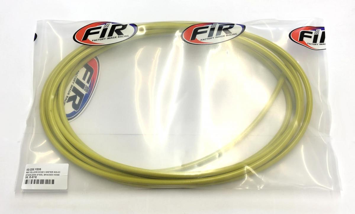 RM YELLOW HOSE 5 METER 600-03, STAINLESS STEEL BRAIDED HOSE, 600-03YE / PTFE / PVC COVERED, BUILDALINE thumbnail 2