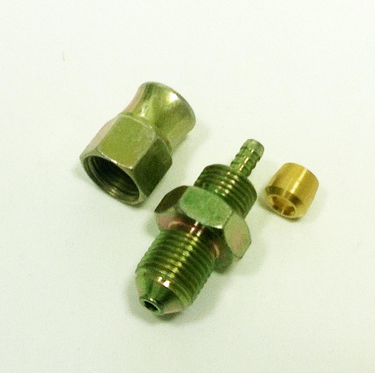 M10 x 1.00 MALE CONVEX 600-03 BRAKE HOSE END CHROME 3/10100MHC BUILDALINE thumbnail 2