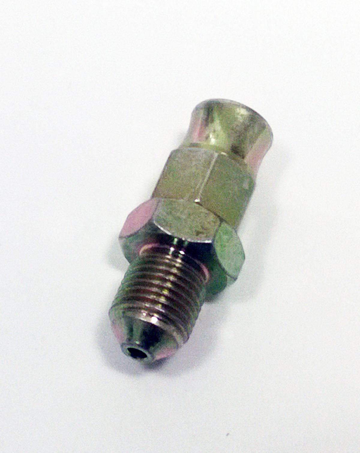 M10 x 1.00 MALE CONVEX 600-03 BRAKE HOSE END CHROME 3/10100MHC BUILDALINE image 1
