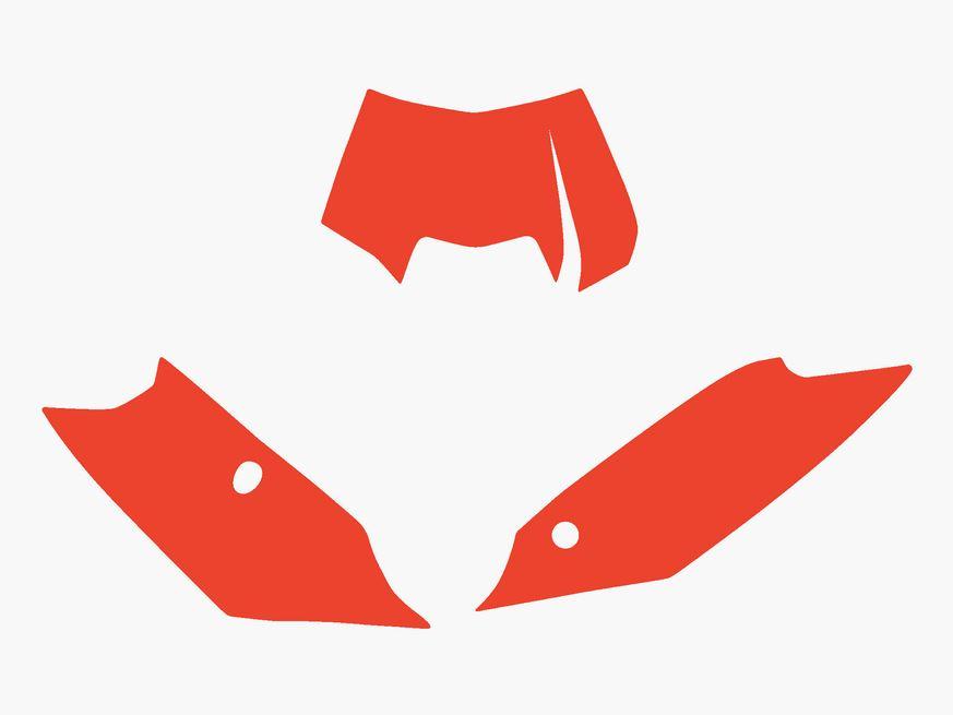 12-13 KTM EXC RED PRE CUT BACKGROUNDS, BLACKBIRD 3518/60 image 1