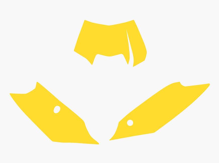12-13 KTM EXC YELLOW PRE CUT BACKGROUNDS, BLACKBIRD 3518/40 image 1