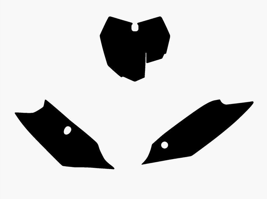 13-15 SX/SXF KTM BACKGROUNDS, BLACK BLACKBIRD 3519/20 image 1