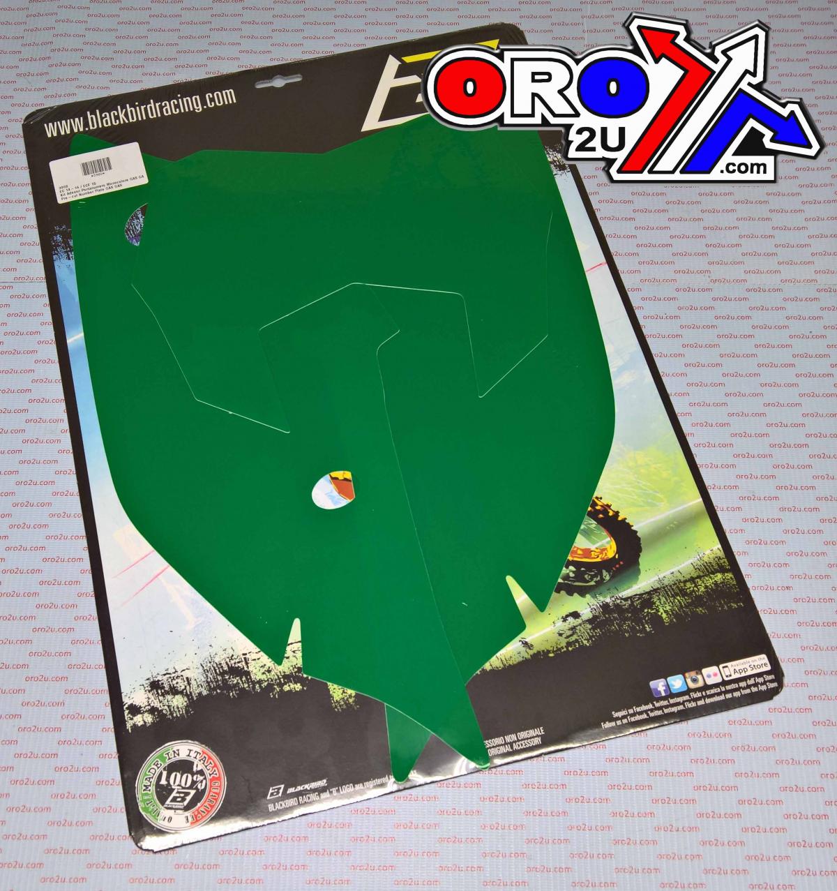 14-17 EC/ECF BACKGROUNDS GREEN, GASGAS BLACKBIRD 3908/30 thumbnail 2