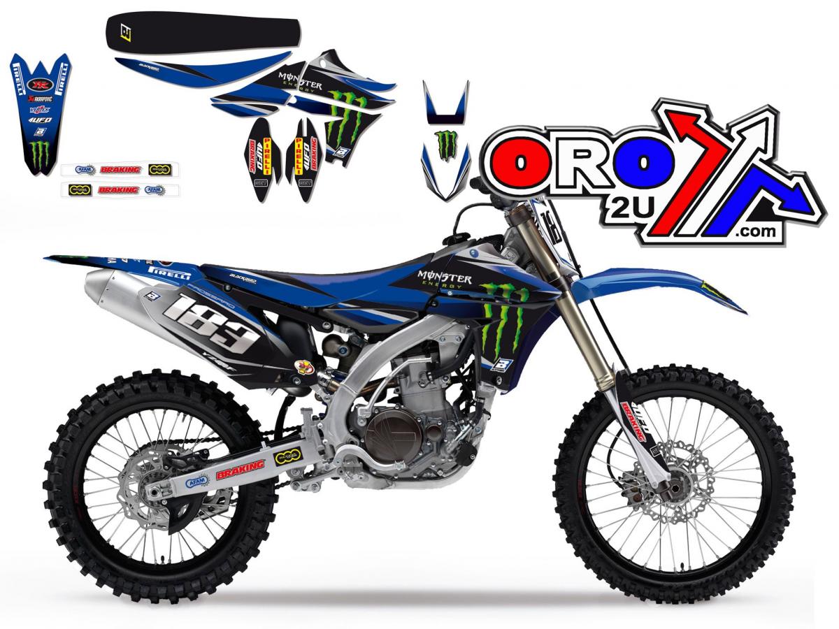 10-13 YZF450 MONSTER ENERGY, BLACKBIRD FULL TEAM KIT 8240R3 thumbnail 2