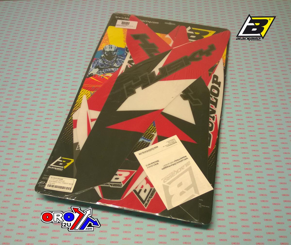 11-13 TE/TC HUSKY DREAM3 RED, BLACKBIRD FULL TEAM KIT 8610E thumbnail 2