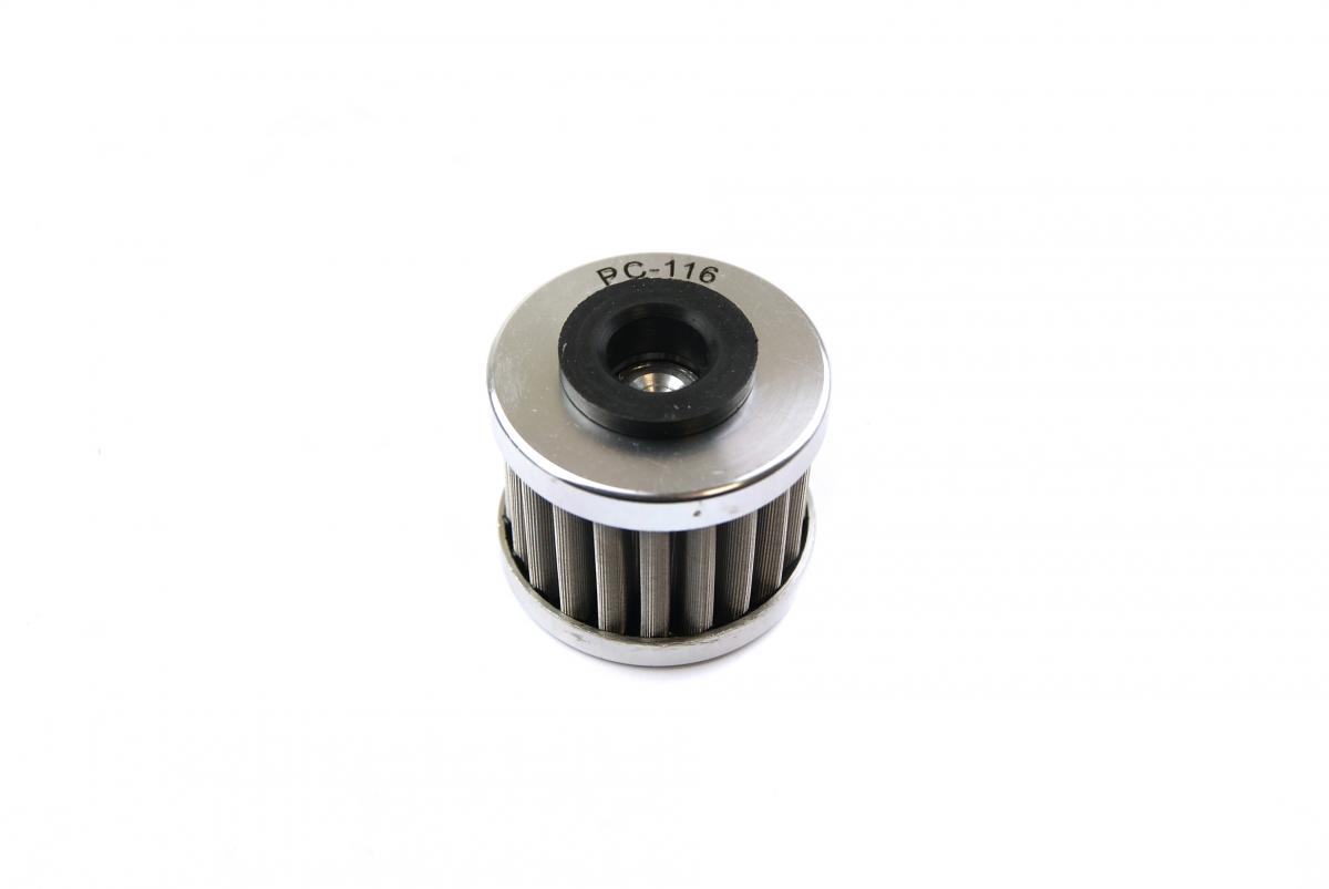 OIL FILTER FLO REUSABLE PC116, PC RACING USA STAINLESS STEEL