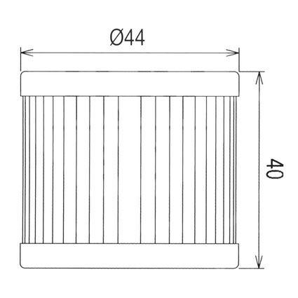 OIL FILTER AT-07004, 16510-05240 thumbnail 2