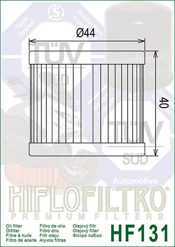 OIL FILTER HIFLO HF131 SUZUKI, 16510-05240, HYOSUNG thumbnail 3