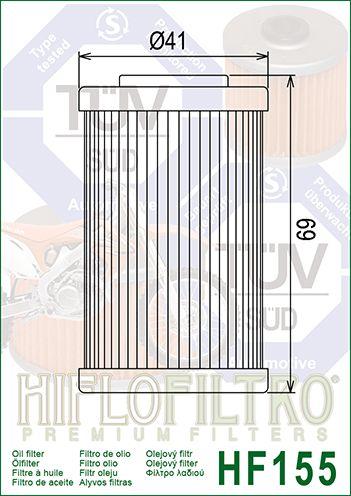 OIL FILTER HIFLO HF155 KTM thumbnail 6