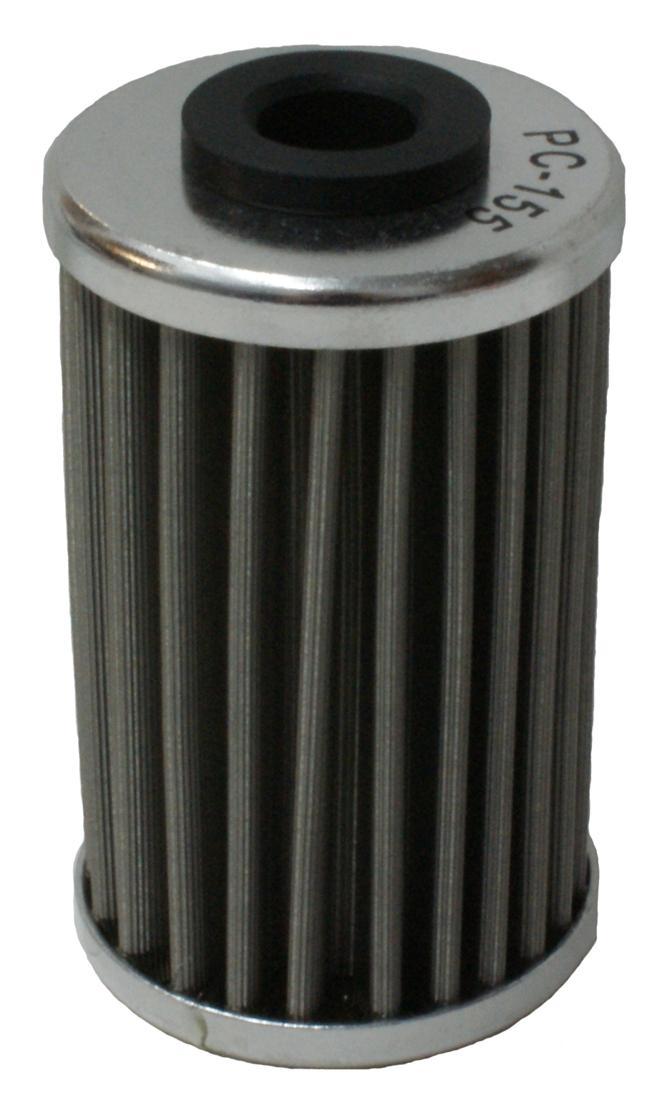 OIL FILTER FLO REUSABLE PC155, PC RACING USA STAINLESS STEEL thumbnail 3